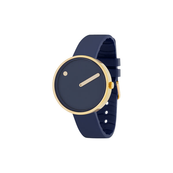 PICTO armbandsur, midnight blue/gold/midnight blue, PICTO