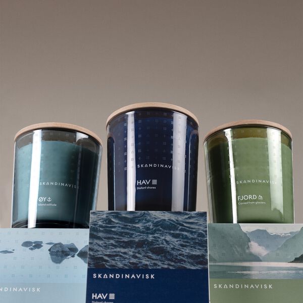 &Oslash;Y 2 wick Scented Candle, Skandinavisk