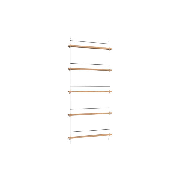 Magazine Shelving &ndash; MS.180.1, oak/white, MOEBE