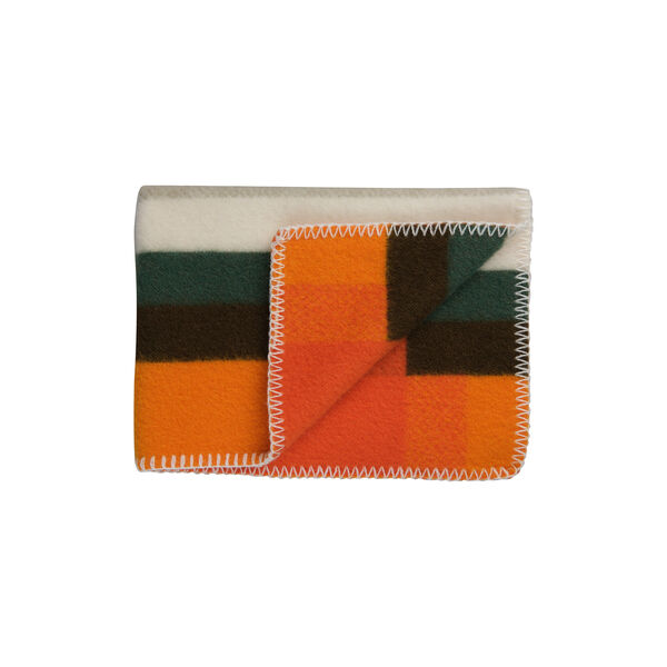 MIKKEL Baby Size Throw, orange, Røros Tweed