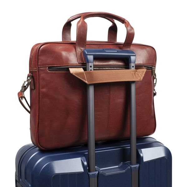 1 Compartment Laptop Bag, dark brown 1 Compartment Laptop Bag, dark brown, Tony Perotti