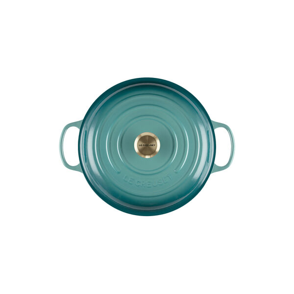 Signature gjutj&auml;rn buff&eacute;tgryta 30 cm, bleu riviera, Le Creuset