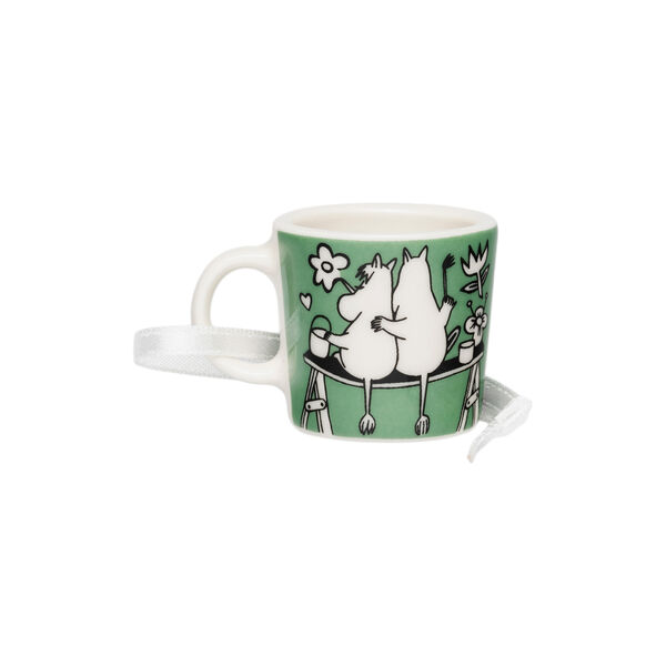 Mummy mini mugg K&auml;rlek, pinkgreen, Moomin Arabia
