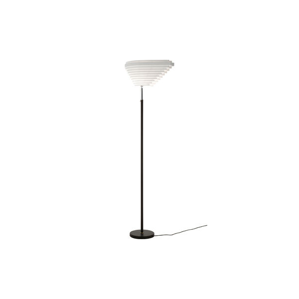 Floor Light A805 “Angel Wing“, nickel-plated brass, Artek