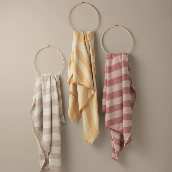 Fishbone pl&auml;d, rusty red, ELVANG