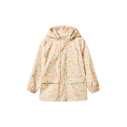 Rainwear Ollo Jacket, flowers and seashells, Wheat