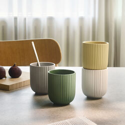 Verda mugg, soft orange, Knabstrup Keramik