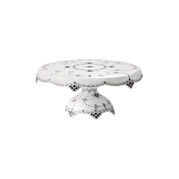 Black Fluted Half Lace fat p&aring; fot &Oslash; 33 cm, Royal Copenhagen