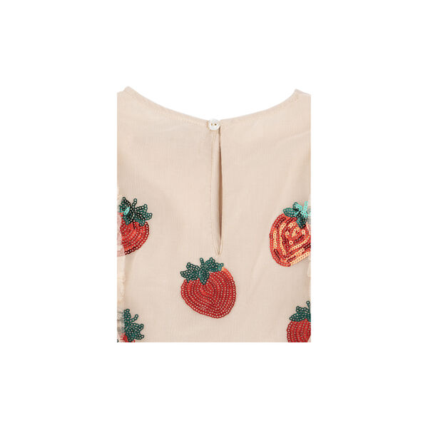 Yvonne Frill Dress, strawberry, Konges Sløjd