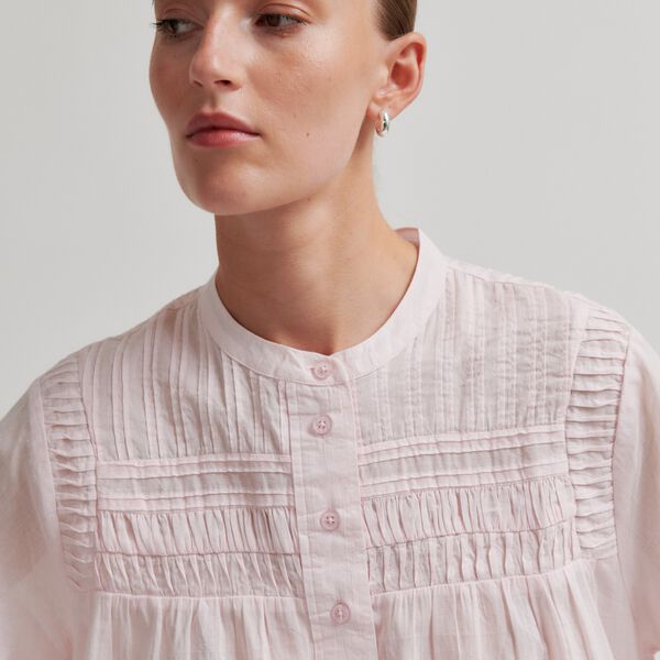 Maise SS Blouse, crystal pink, Second Female