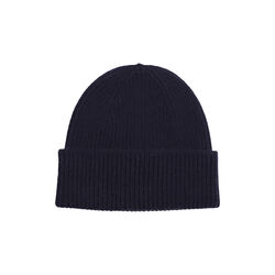 Merino Wool Beanie, navy blue, Colorful Standard