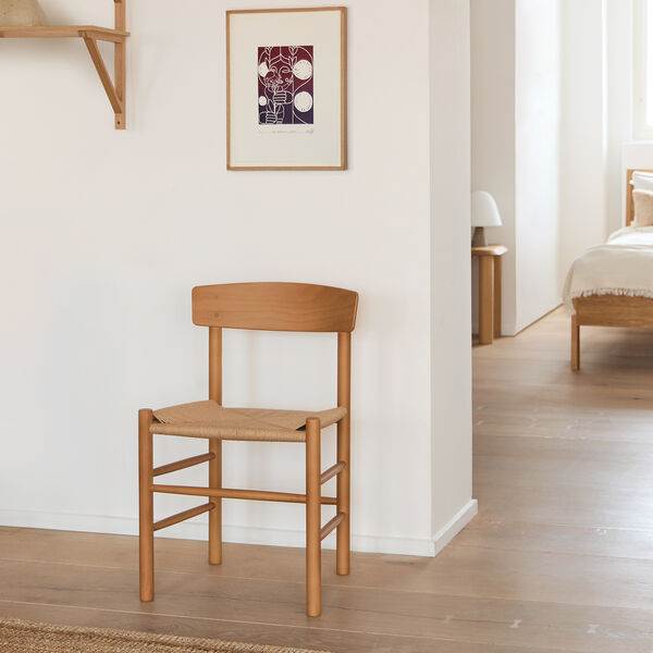 J39 Mogensen Chair, vintage lacquered/natural, Fredericia Furniture