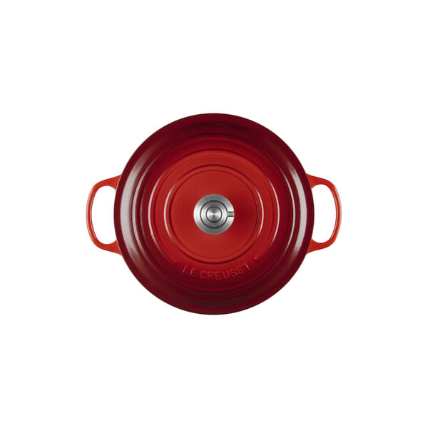 Signature gjutj&auml;rn rund gryta | 28 cm | Cerise, Le Creuset
