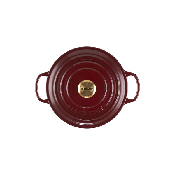 Signature gjutj&auml;rn rund gryta &Oslash; 20 cm, garnet, Le Creuset