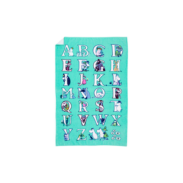 Alphabet Bath towel, Moomin Arabia