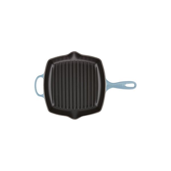 Signature gjutj&auml;rn kvadratisk grillpanna 26 cm, chambray, Le Creuset