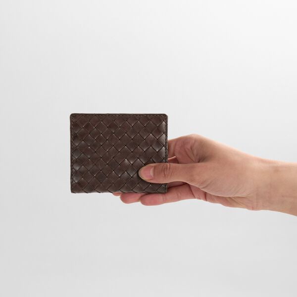 AmeliaMBG Card Holder Weave, dark brown, Markberg