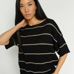 MMArlen Paper SS Knit, black, MOS MOSH
