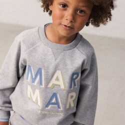 Theos Sweatshirt, blue logo, MarMar Copenhagen