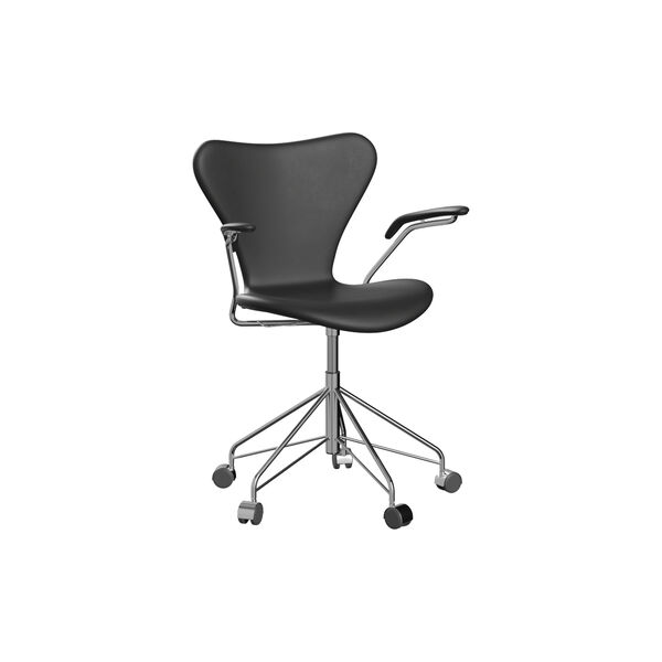 Serie 7™ 3217 Fully Upholstered Office Chair, Essential black, Fritz Hansen