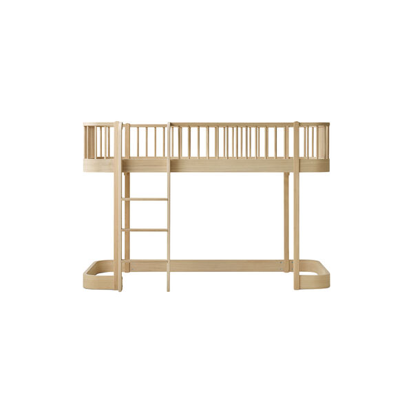 Wood Original | 90x200 cm | Oak | Low Loft Bed, Oliver Furniture