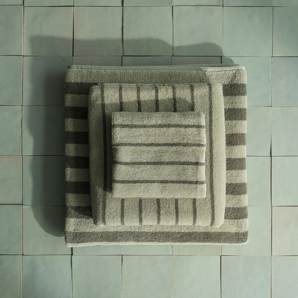 ARTO Handduk tunna r&auml;nder, desert sage/agave green, Blomus