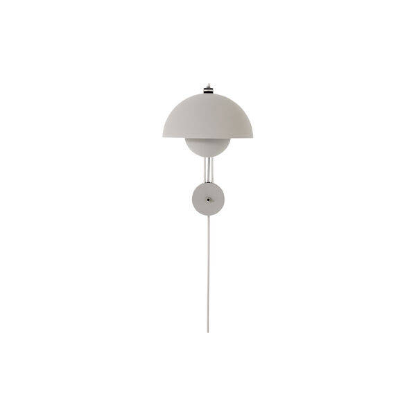 Flowerpot VP8 Wall Lamp, matt light grey, &Tradition
