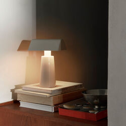 Caret MF1 Portable Table Lamp, silk grey, &Tradition