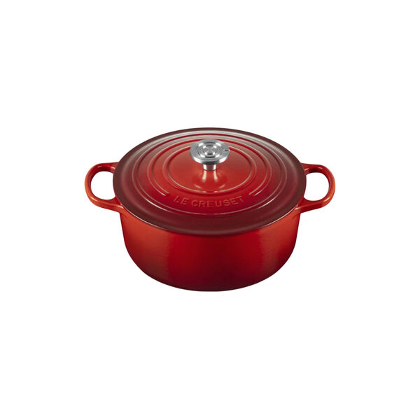 Signature gjutj&auml;rn rund gryta | 26 cm | Cerise, Le Creuset