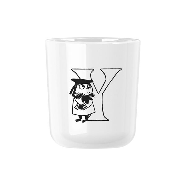 Moomin ABC mugg Y, moomin white, RIG-TIG