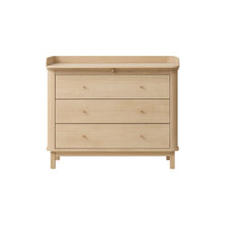 Wood Nursery Dresser 3 Drawers, oak, Oliver Furniture
