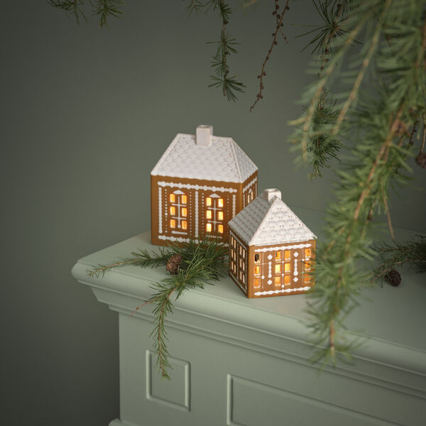 Gingerbread ljuslykta, brun Gingerbread ljuslykta, brun, Kähler