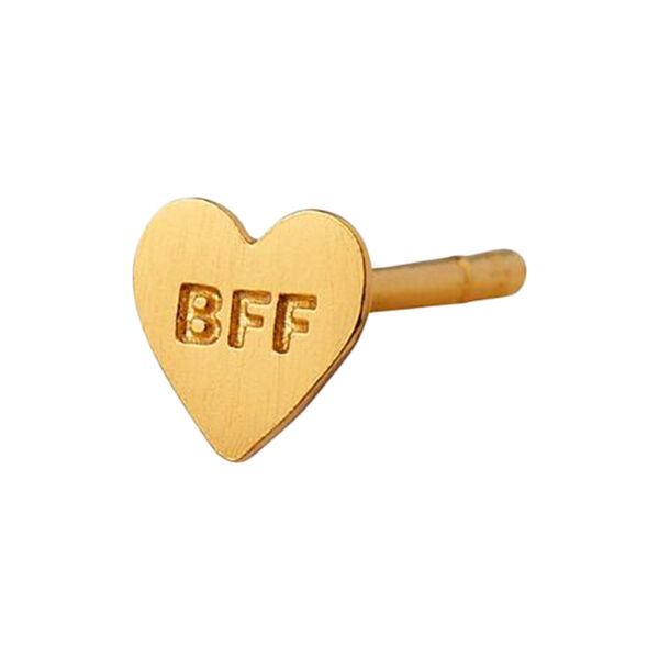 BFF Earring Single, gold BFF Earring Single, gold, Stine A Jewelry