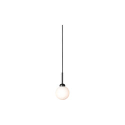 Apiales 1 Small Pendant, satin black/opal, Nuura