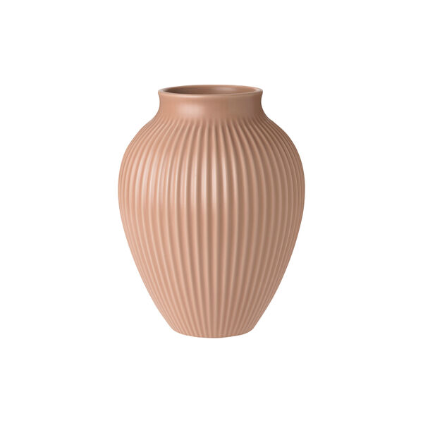 Knabstrup Vas Ripple | H 20 | Mat dusty rose, Knabstrup Keramik