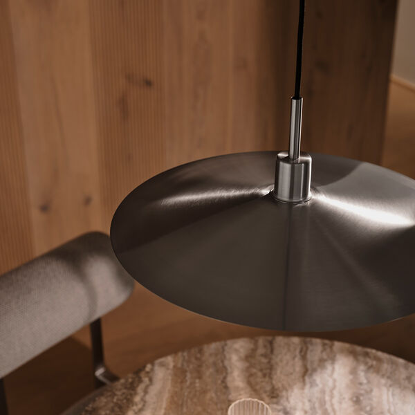 Latika taklampa, borstat krom, Design For The People