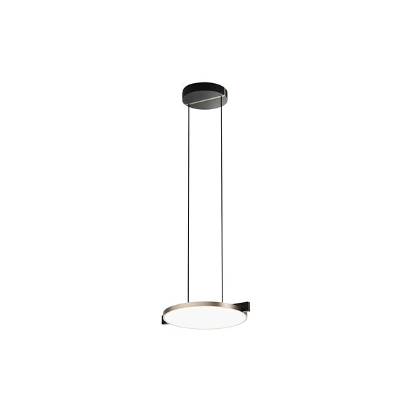 INLAY S2 DISC Pendant, matt black/satin gold, LIGHT-POINT