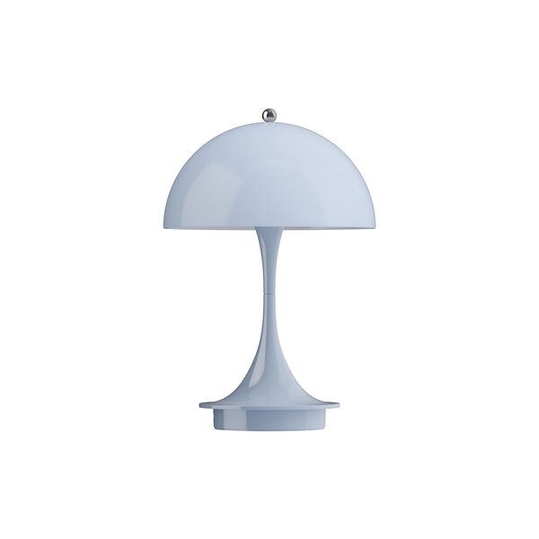 Panthella 160 Portable Table Lamp, opal pale blue, Louis Poulsen