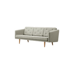 FF2003 No. 1 Sofa 3P 206 cm, mood 1101/oak light oil, Fredericia Furniture