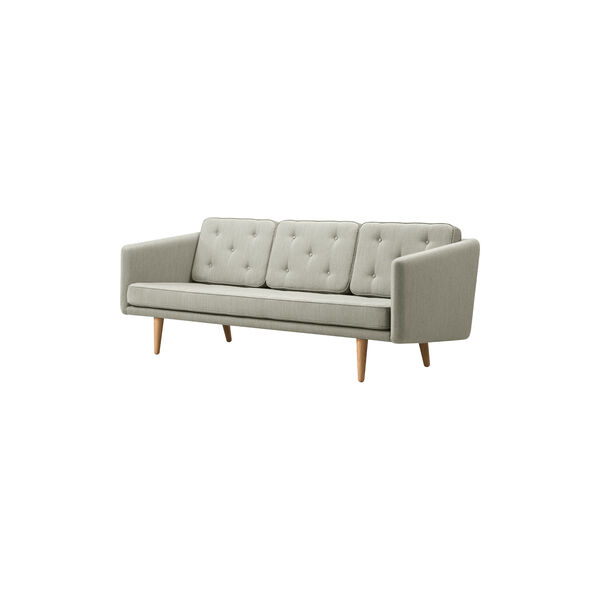 FF2003 No. 1 Sofa 3P 206 cm, mood 1101/oak light oil, Fredericia Furniture