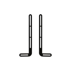 Soundbar Bracket, charcoal, Pedestal