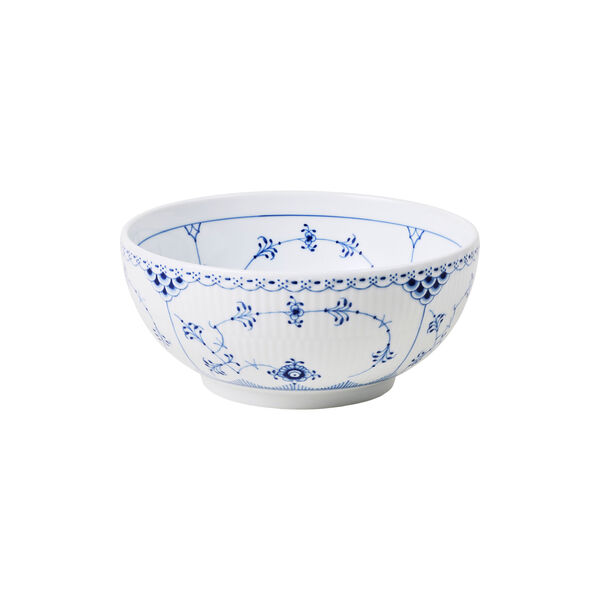 Blue Fluted Half Lace Bowl 110 cl, Royal Copenhagen