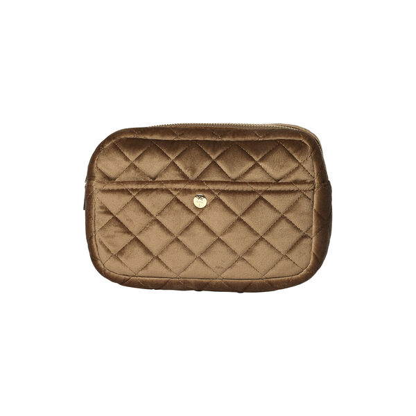 Necess&auml;r Medium, hazelnut velvet, Fan Palm