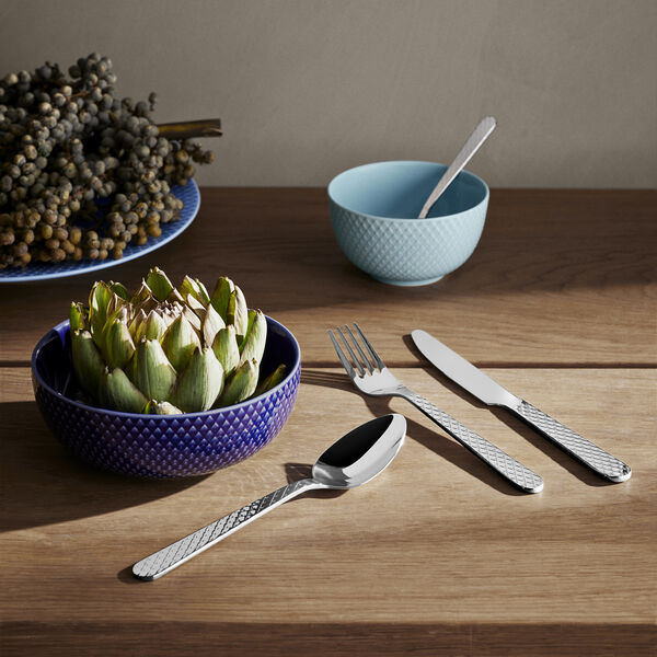 Rhombe Bestickset 16 st, Lyngby Porcel&aelig;n