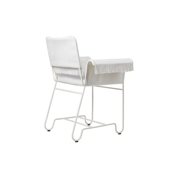 Tropique Dining Chair with Fringes, white/classic white Tropique Dining Chair with Fringes, white/classic white, GUBI