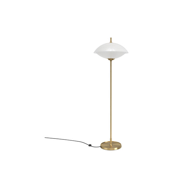 Clam&trade; Golvlampa, opal/m&auml;ssing, Fritz Hansen