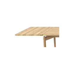 PURE Dining Table L190 incl. 2 Extension Leaves, white oiled oak, Bruunmunch Furniture