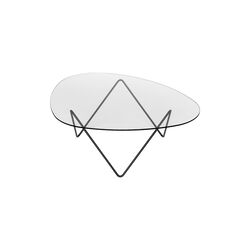 Pedrera Coffee Table, black semi matt, GUBI