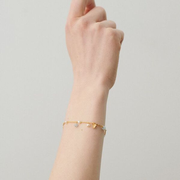 Afterglow Sea armband, guld, Pernille Corydon Jewellery