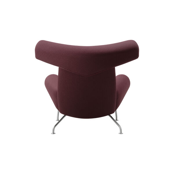 Wegner Ox Chair | Indian Red | F&aring;t&ouml;lj + Ottoman, Fredericia Furniture